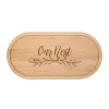 Our Nest - Oval Wood Cheeseboard 20 x 9"-Maple Hot