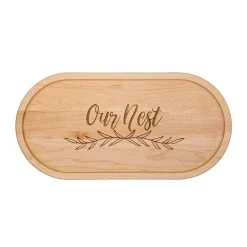 Our Nest - Oval Wood Cheeseboard 20 x 9"-Maple Hot