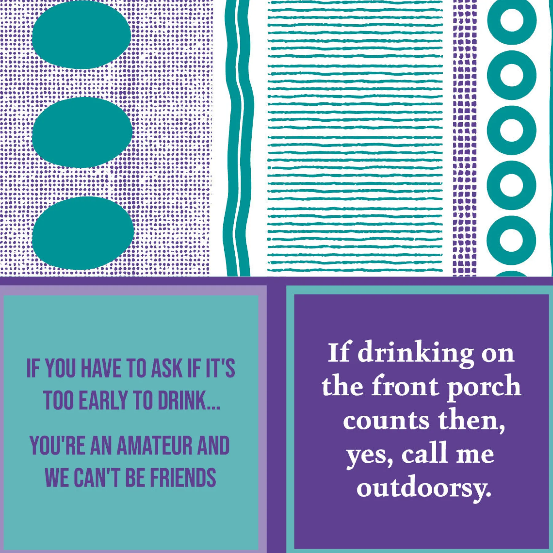 Outdoorsy Napkin-Drinks On Me Coasters Online