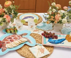 Pastel Sea Cocktail Napkins/20pk-Sophistiplate Discount