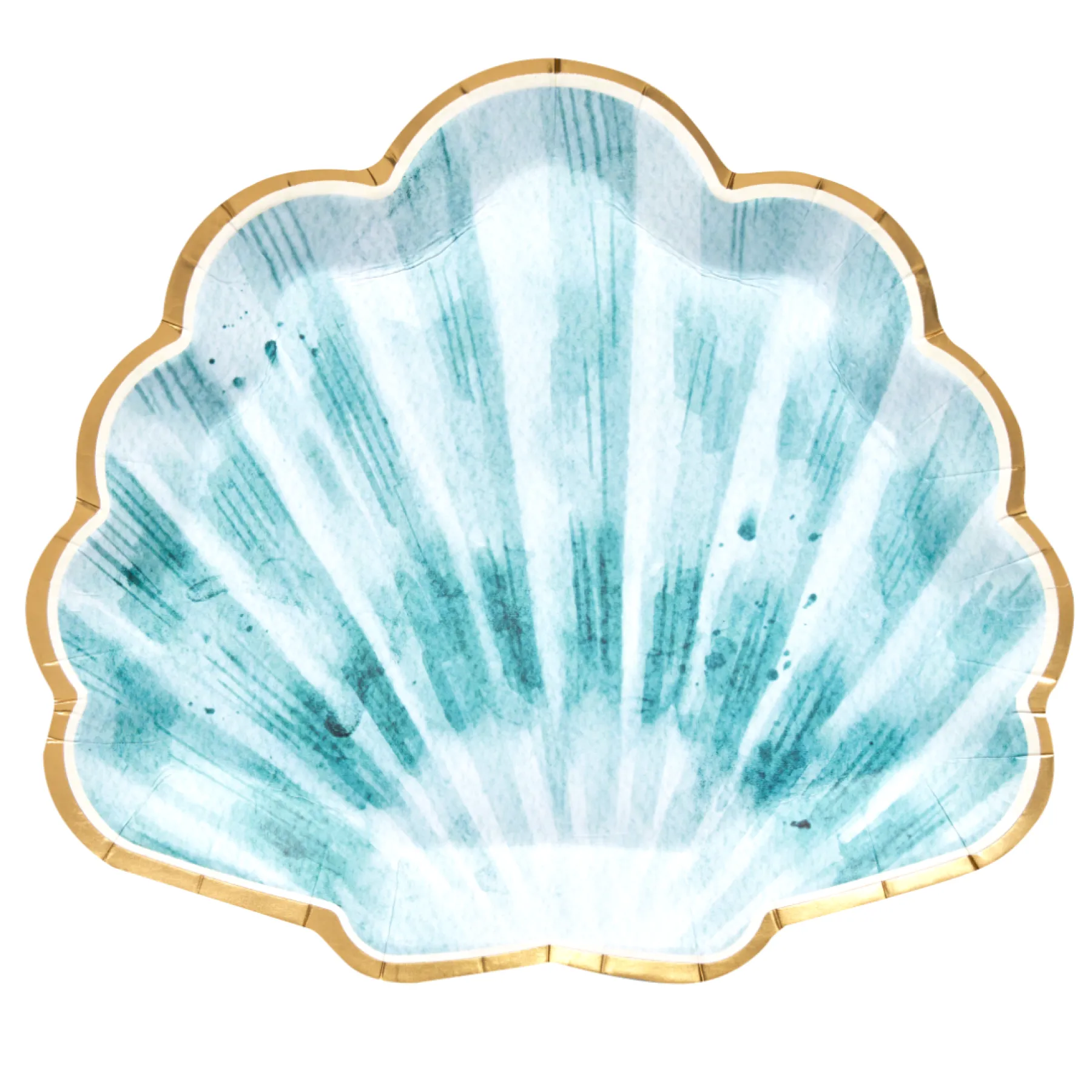 Pastel Sea Die Cut Shell Salad Plates/8pk-Sophistiplate Fashion