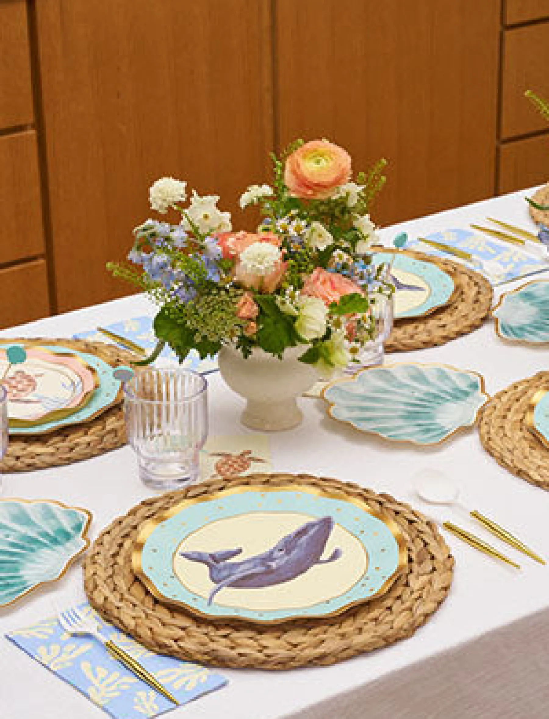 Pastel Sea Dinner Plates/8pk-Sophistiplate Clearance