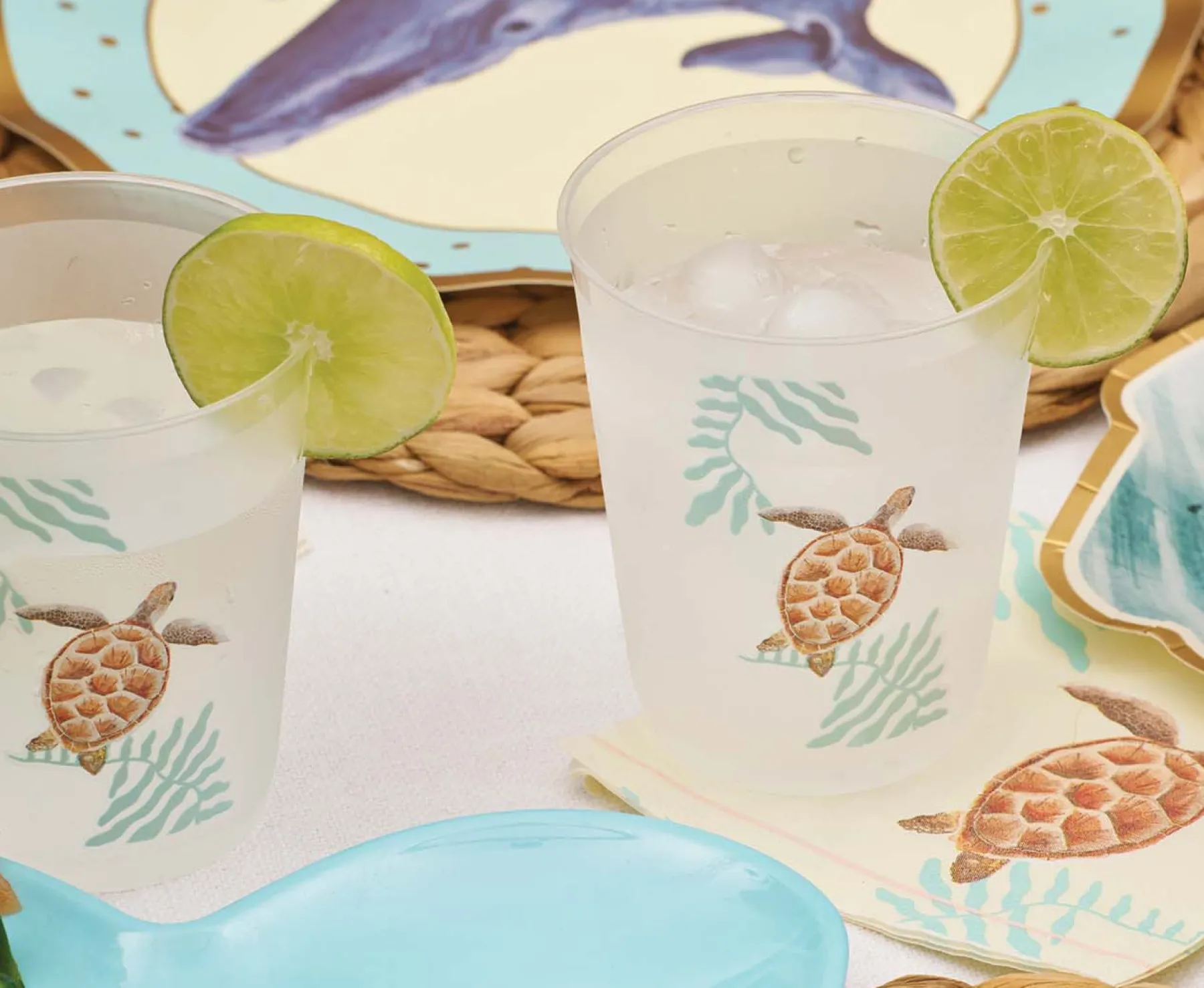 Pastel Sea Frost Flex Cups/8pk-Sophistiplate Discount