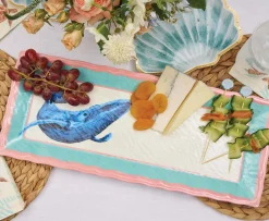 Pastel Sea Melamine Serving Tray-Sophistiplate New