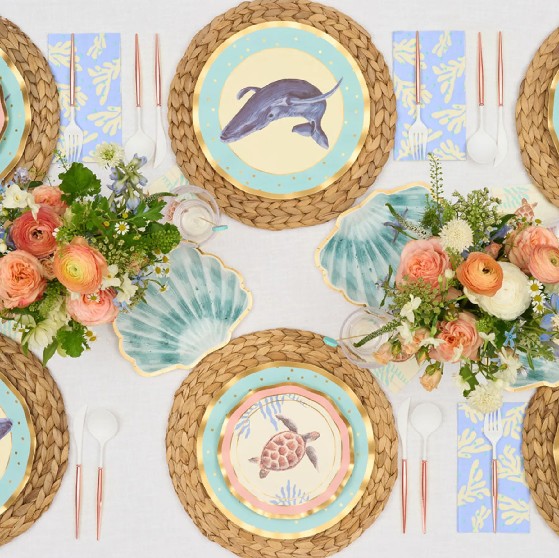 Pastel Sea Table Setting-Sophistiplate Discount