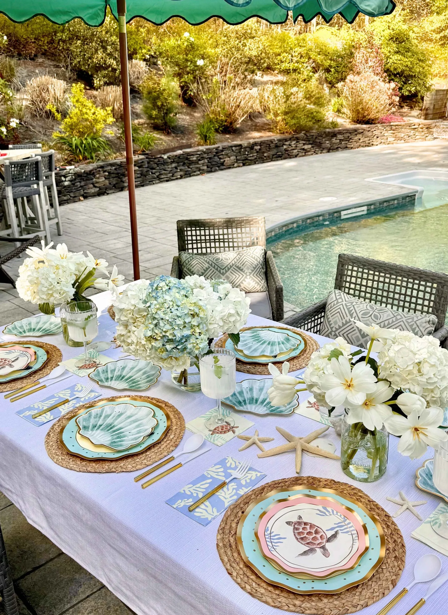 Pastel Sea Table Setting-Sophistiplate Discount