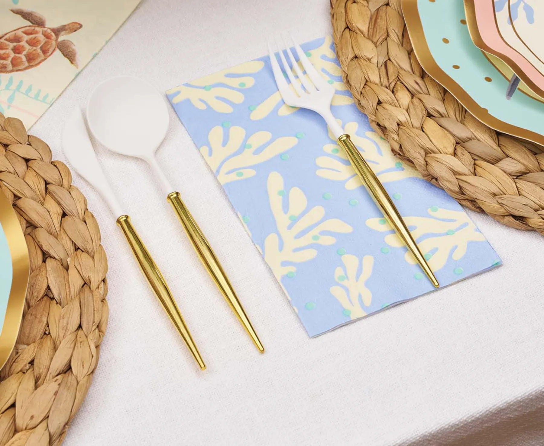 Pastel Sea Table Setting-Sophistiplate Discount