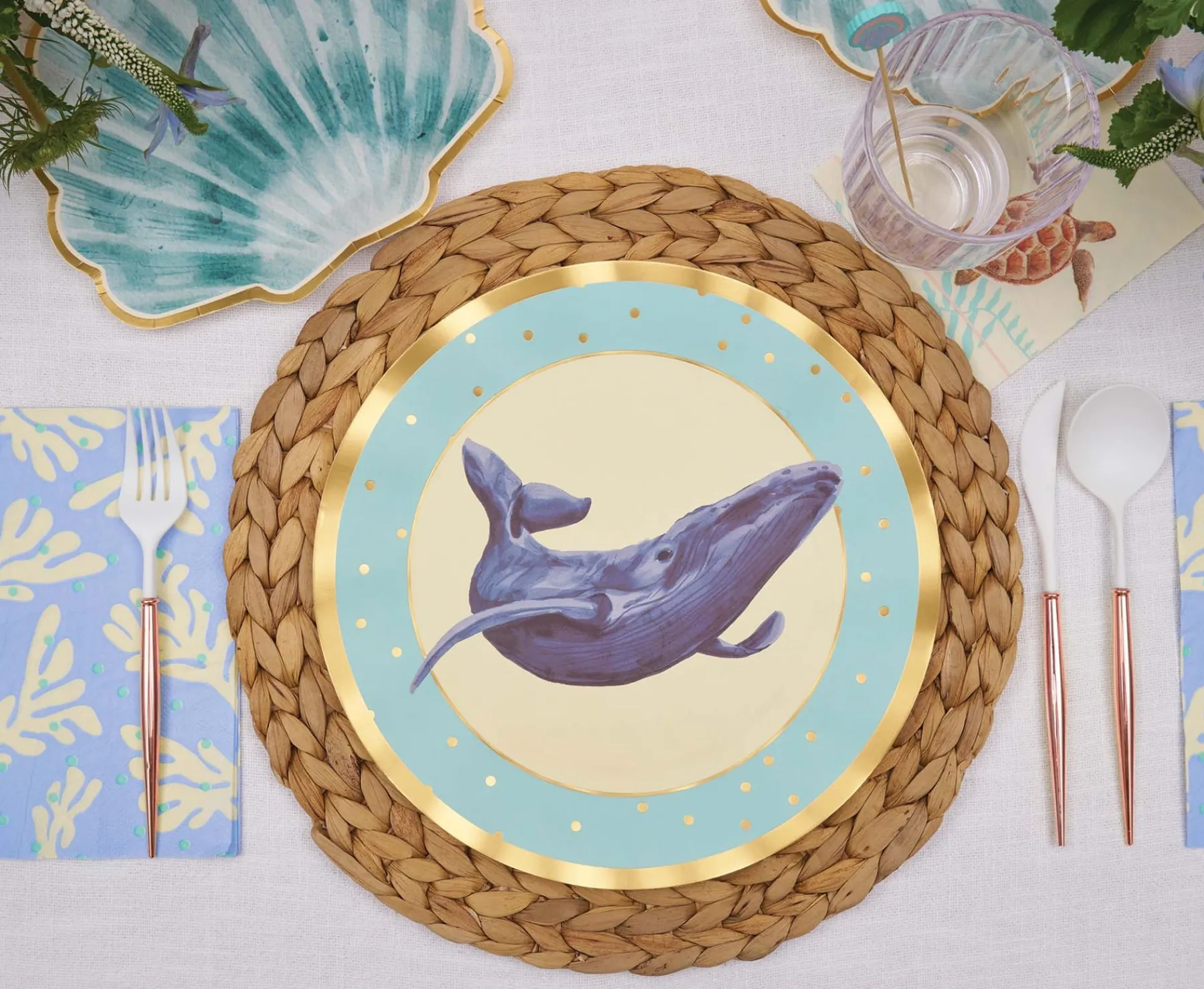 Pastel Sea Table Setting-Sophistiplate Discount