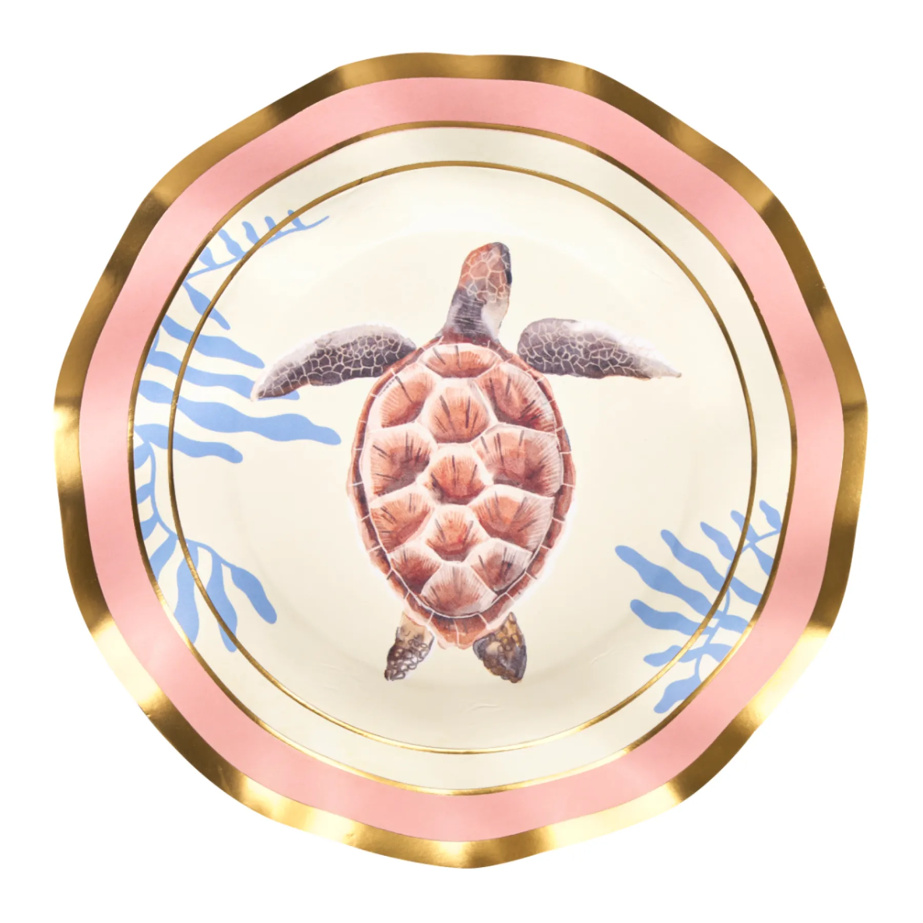 Pastel Sea Wavy Salad Plates/8pk-Sophistiplate Best