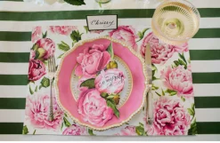 Peonies in Bloom Placemat - Pad of 18 Sheets-Hester u0026 Cook Clearance
