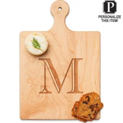 Personalize Artisan Paddle Board with Spreader | Initial | 9" x 6"-Maple Clearance