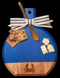 Personalized Acacia Bevel Board | Crab | 8" X 9.75" X .6"-Maple Discount