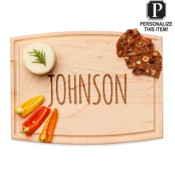 Personalized Arched Artisan Board | Family Name | 12 x 9"-Maple Hot