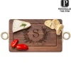 Personalized Black Walnut Wood Cutting + Cheeseboard 13 x 8"-Maple Best