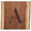 Personalized Black Walnut Live Edge Board | Initial | 12 x 12"-Maple Online