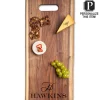 Personalized Live Edge Walnut Single Handle Charcuterie Board - 24" x 12"-Maple Hot