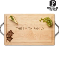 Personalized Wood Cutting + Cheeseboard 24 x 15"-Maple Clearance