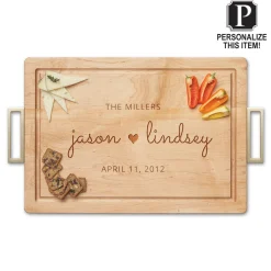 Personalized Wood Cutting + Cheeseboard 20 x 14"-Maple Clearance