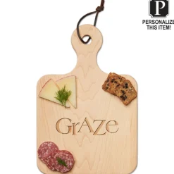 Personalized Wood Cutting + Cheeseboard 12 x 8"-Maple Hot
