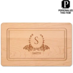 Personalized Wood Cutting + Cheeseboard 13 x 8"-Maple Discount