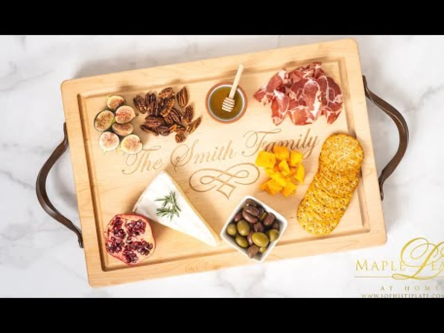 Personalized Wood Cutting + Cheeseboard 12 x 9"-Maple Outlet