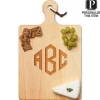 Personalized Wood Cutting + Cheeseboard 16 x 10" with Handle-Maple Fashion
