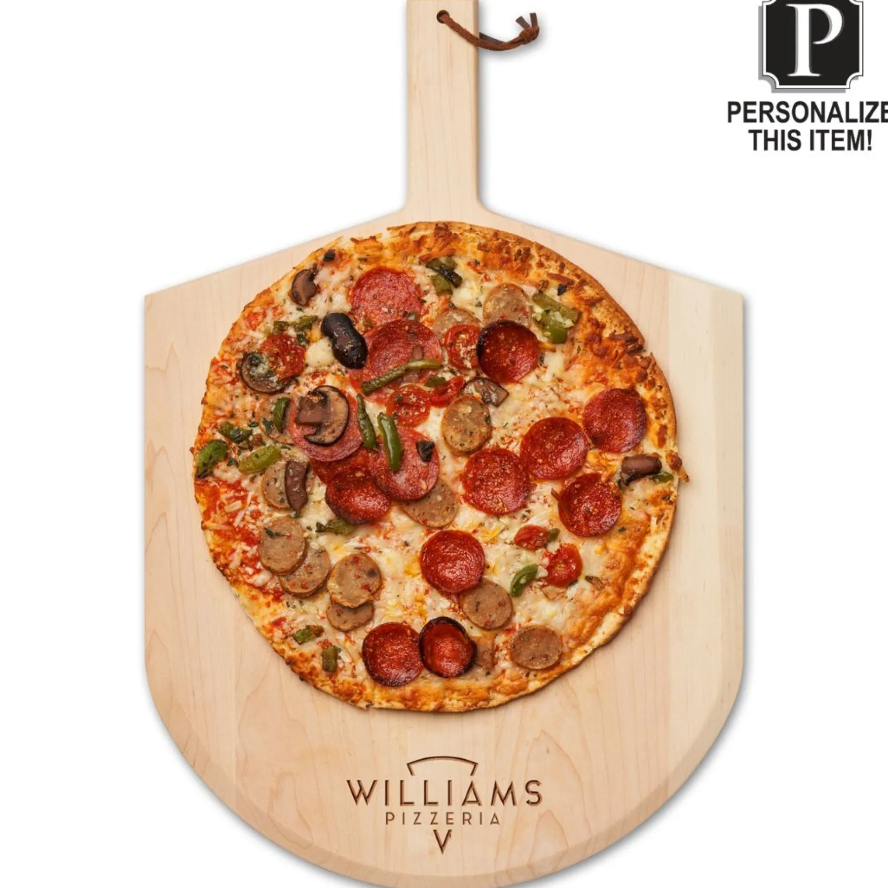 Personalized Wood Pizza Peel 14 x 21"-Maple New