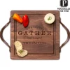 Personalized Walnut Wood Cutting + Cheeseboard 12" x 12"-Maple Outlet