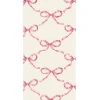 Pink Bow Lattice Guest Napkin - Pack of 16-Hester u0026 Cook Sale