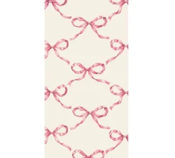 Pink Bow Lattice Guest Napkin - Pack of 16-Hester u0026 Cook Sale