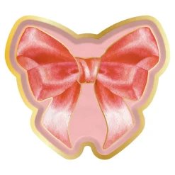 Pink Bows Assorted Die Cut Salad Plates/8pk-Sophistiplate Hot