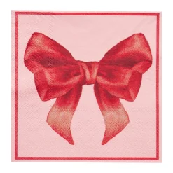 Pink Bows Cocktail Napkins/20pk-Sophistiplate Online
