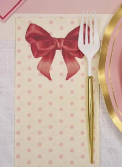 Pink Bows Guest Towel/20pk-Sophistiplate Best