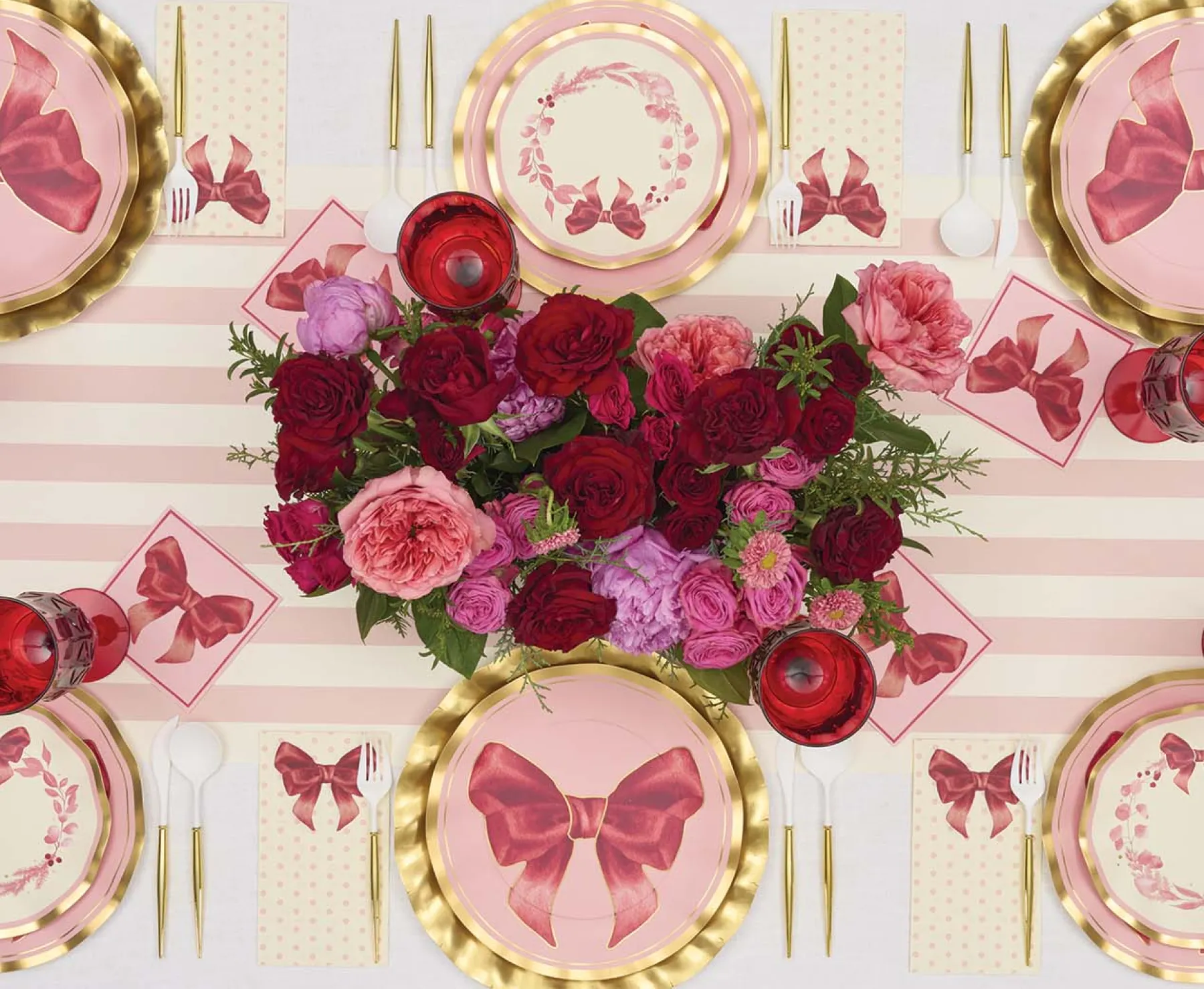 Pink Bows Guest Towel/20pk-Sophistiplate Best