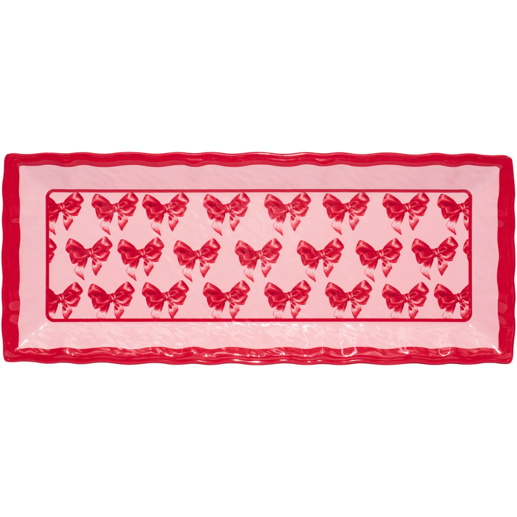 Pink Bows Melamine Serving Platter-Sophistiplate Sale
