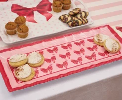 Pink Bows Melamine Serving Platter-Sophistiplate Sale