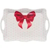 Pink Bows Melamine Serving Tray-Sophistiplate Clearance