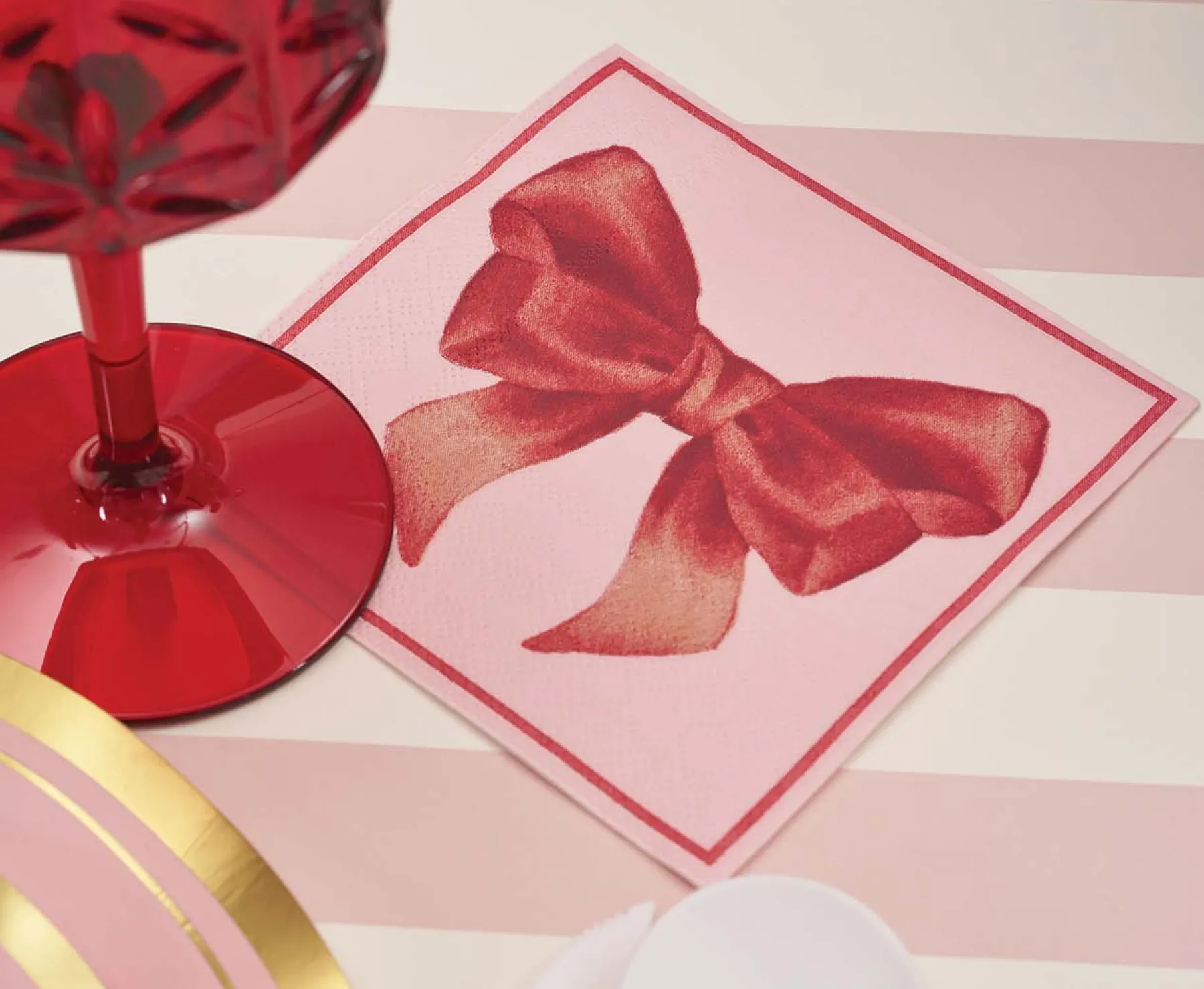 Pink Bows Table Setting-Sophistiplate Clearance