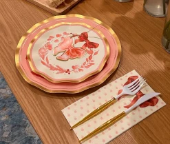 Pink Bows Table Setting-Sophistiplate Clearance
