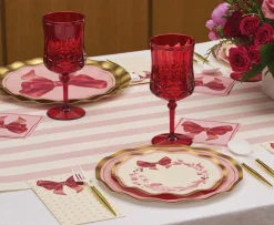 Pink Bows Table Setting-Sophistiplate Clearance