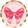 Pink Bows Wavy Dinner Plate/8pk-Sophistiplate Hot