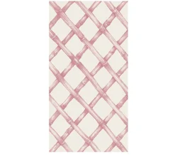 Pink Lattice Guest Napkin - pack of 16-Hester u0026 Cook Online