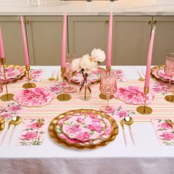 Pink Peonies Table Setting-Sophistiplate Sale