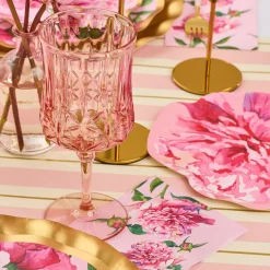 Pink Peonies Table Setting.-Sophistiplate Clearance
