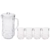 Pitcher & 4 Pack Short Tumblers | Classic | Clear-Sophistiplate LLC Outlet