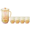 Pitcher & 4 Pack Short Tumblers | Classic | Gold-Sophistiplate LLC Discount