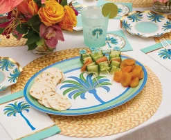 Preppy Palm Melamine Serving Platter-Sophistiplate Online