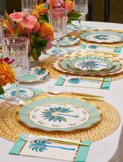 Preppy Palm Table Setting-Sophistiplate Fashion
