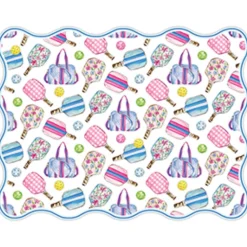 Preppy Pickleball Die-Cut Placemats-Rosanne Beck Fashion