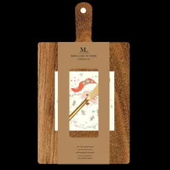 14" x 8" Board Gift Kit: Vintage Santa Napkin-Maple Best